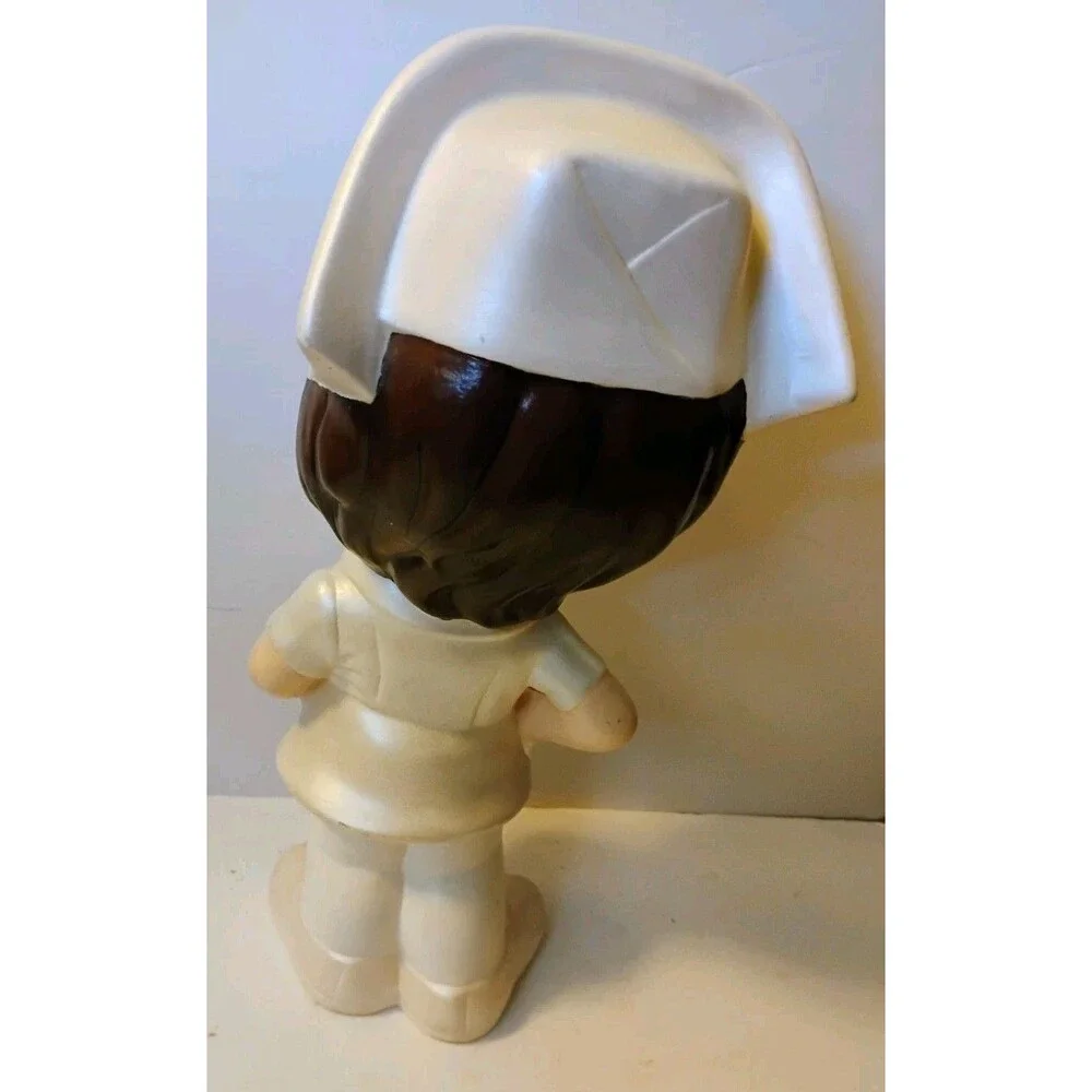 Vtg 1970s Atlantic Mold Ceramic Nurse Figurine 12